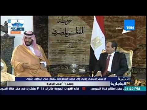 النشرة الإخبارية - السيسي وولي عهد السعودية يتفقان على التعاون الثنائي ويصدران إعلان القاهرة
