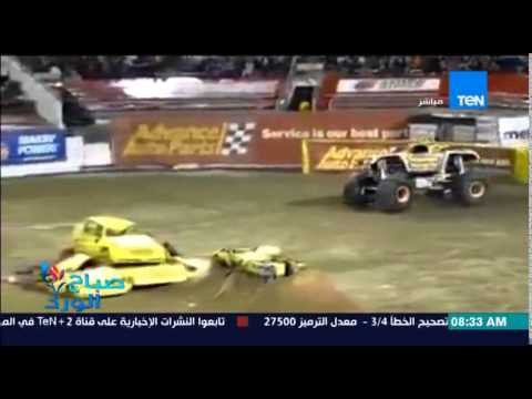 صباح الورد - فيديو لسيارة دفع رباعي تتحدي السقطات عدة مرات بعد إستعادة السائق لتوازن السيارة