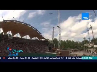 صباح الورد - فيديو يجذب ملايين المشاهدات لشاب ينفذ قفزة مذهلة فى "حمام السباحة" من إرتفاع شاهق جدا