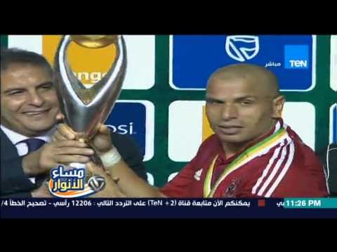مساء الأنوار - سؤال في الجول | من مدحت شلبي لمحمود طاهر بعد عرض نشيد الأهلي