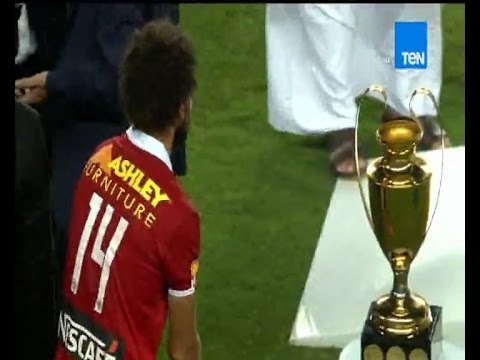 ستاد ten - لحظة اختيار حسام غالي احسن لاعب في قمة السوبر وتقديم شيك بالدولار له