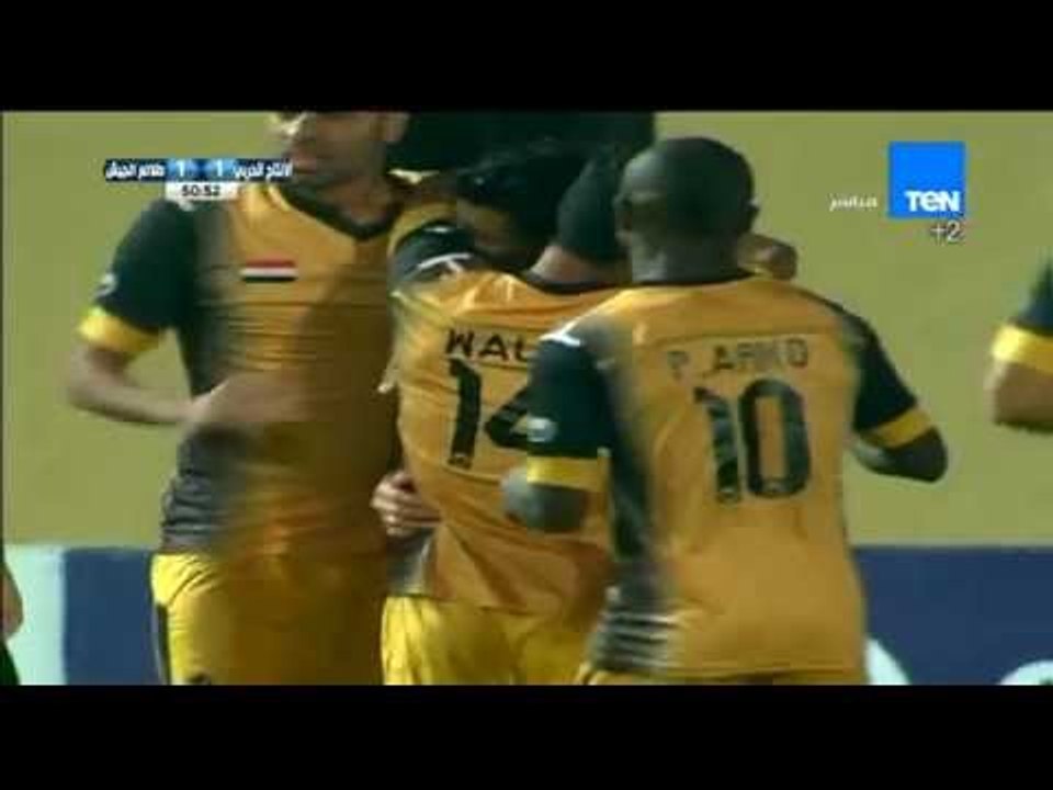 صلاح امين يحرز الهدف الاول للانتاج الحربى بعد هدف فاضح لحارس المرمي ... الانتاج VS طلائع الجيش