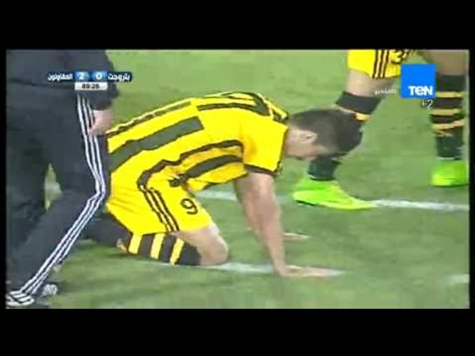 الهدف الثانى لنادى المقاولون بقدم الاعب طاهر مح...