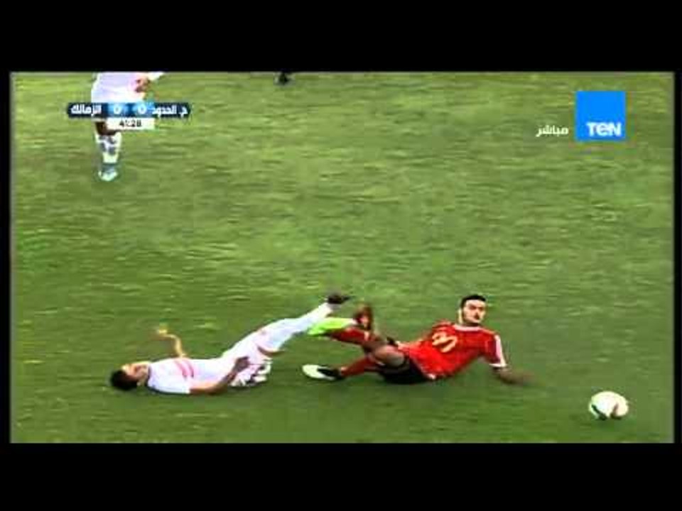 ستاد TEN - أخطر فرصة فى الشوط الأول يضيع بها هدف مؤكد لحرس الحدود بتالق من الشناوي
