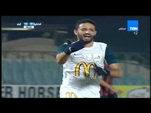 صلاح عاشور يحرز الهدف الاول لفريق انبي فى مرمي الداخلية الداخلية vs انبي
