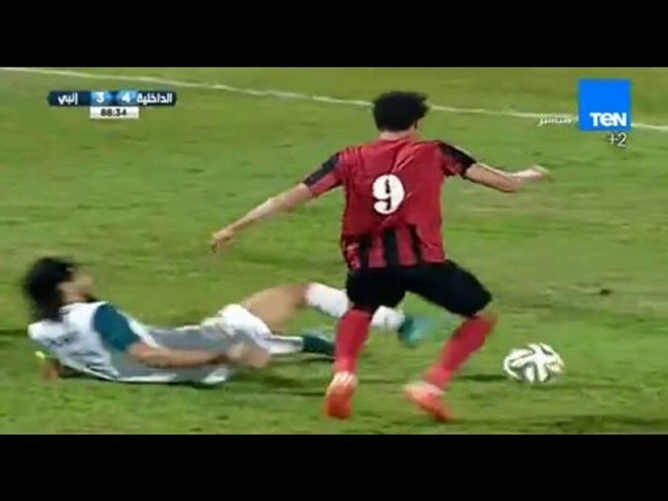 رجب بكار يحرز الهدف الرابع للداخلية فى مرمي انبي " الداخلية vs انبي "