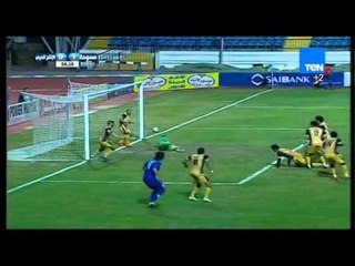 محمود عزت يحرز الهدف الاول لـ نادى سموحة... سموحة VS الانتاج الحربى 1 / 0