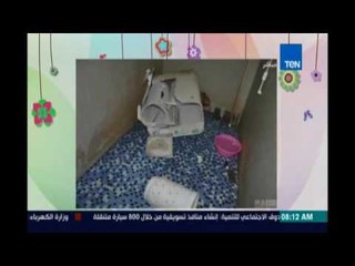 صباح الورد | - رجل يحاول اصلاح غساله تنحشر رأسه بداخلها