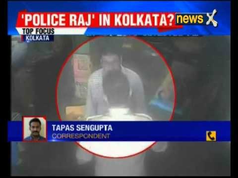 CCTV camera captures Kolkata IPS officer hitting a shopkeeper for keeping shop open during WB polls
