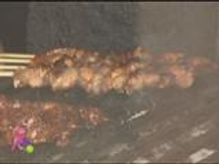 Kris eats isaw for the first time