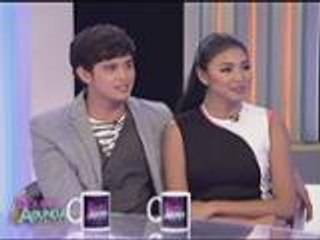 James and Nadine answer Boy Abunda's questions about wings, flying and love