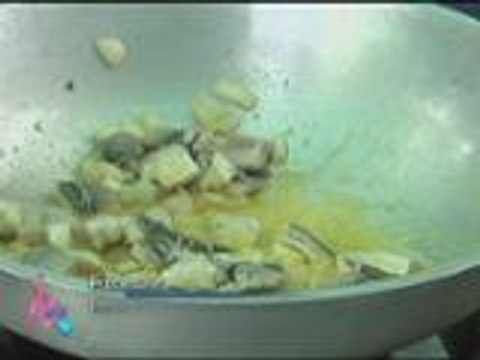 Kris learns to cook Bangus Sisig