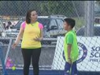 Kris plays football