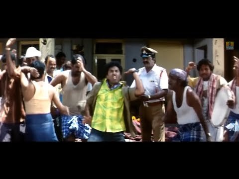 Sharan Dancing Near Dead Body - Comedy Video | Manasina Maathu - Kannada Movie | Ajay Rao,Sharan