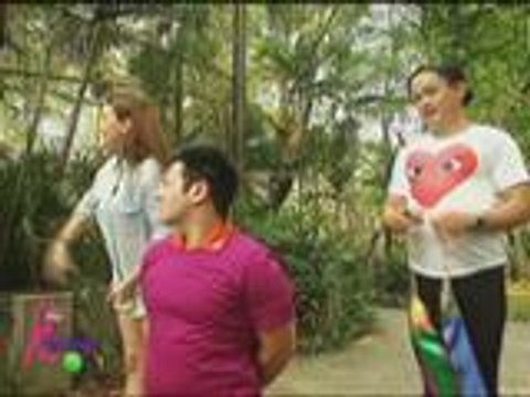 Darla sinubukan ang poi dancing with Krissy at Bimbi