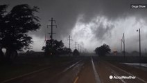 Storm chaser records tornadoes spinning in Texas