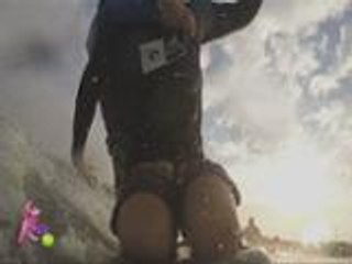 Bimby is Daniel's kneeboarding back ride