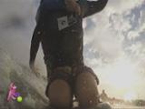 Bimby is Daniel's kneeboarding back ride