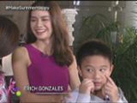 Bimby spends the day with Kris and two of his favorites