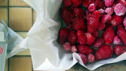Crumble aux fraises et aux framboises au Monsieur Cuisine pas à pas