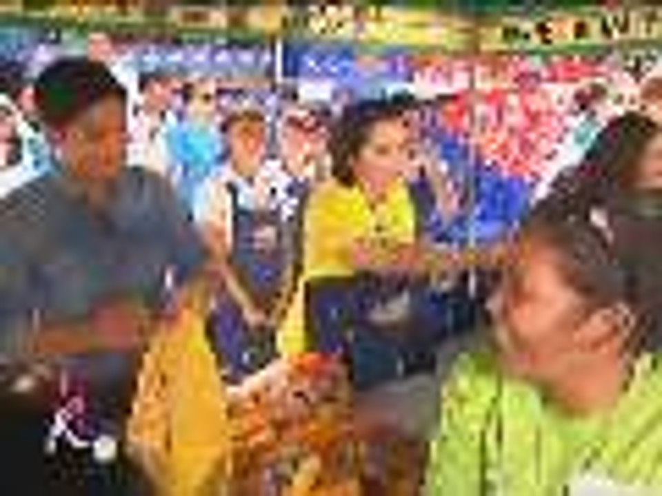 Gift-giving with Kris, Shaina and Coco