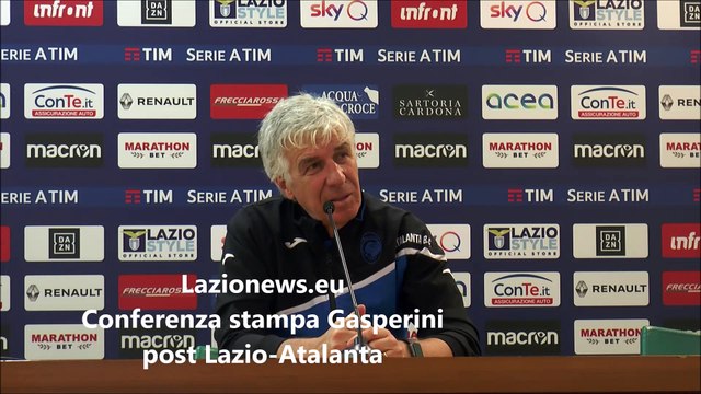 Gasperini conferenza stampa post Lazio-Atalanta