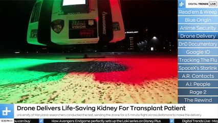 Drone Delivers Life-Saving Kidney Transplant