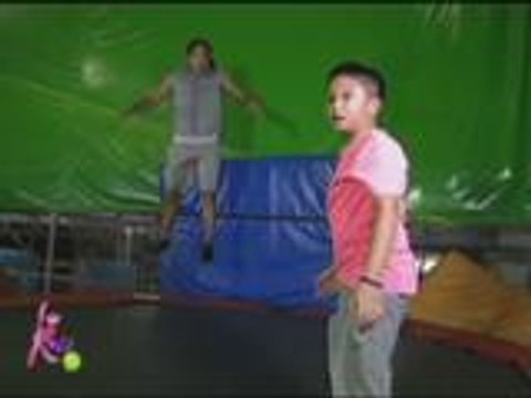 Gerald at Bimby, enjoy lumundag sa trampoline