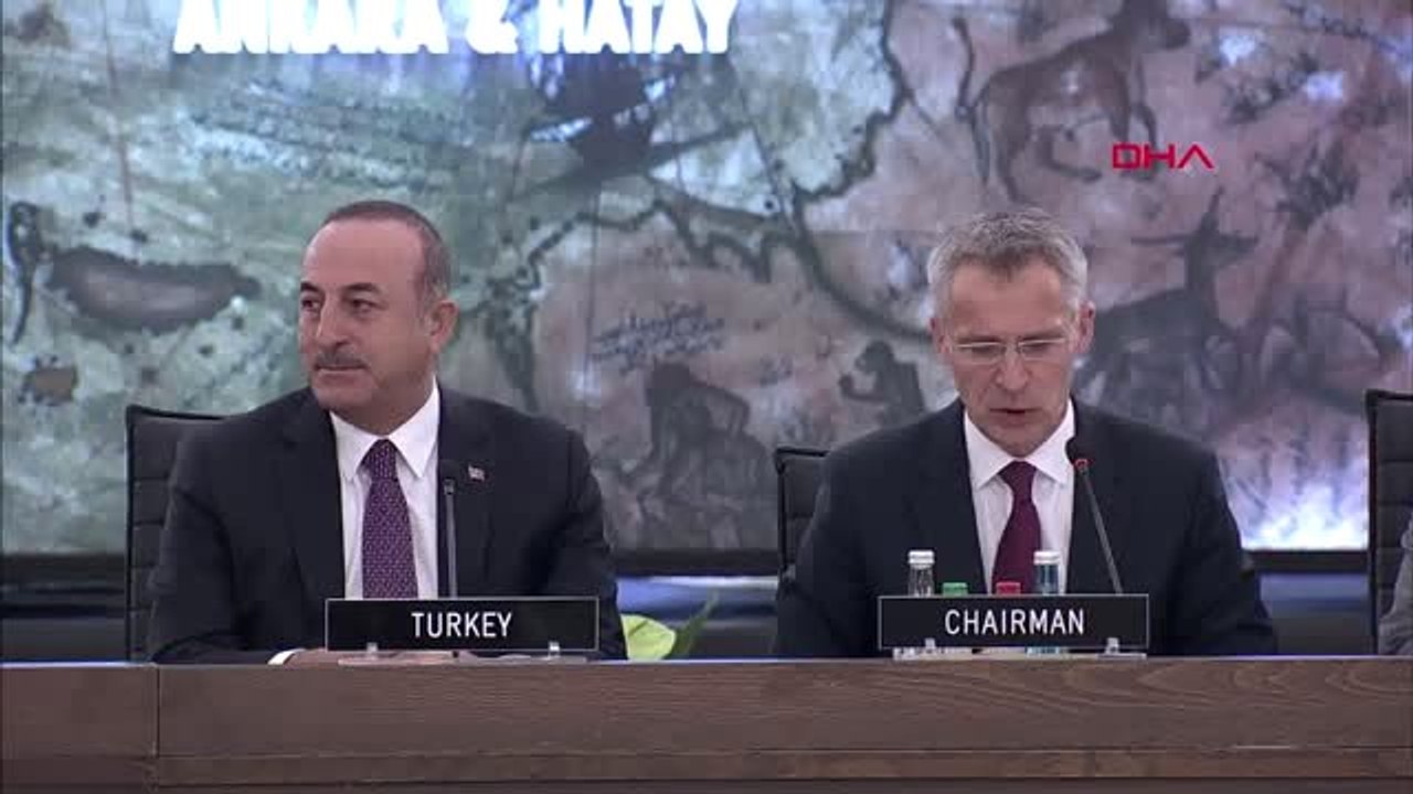 Ankara Çavuşoğlu NATO Genel Sekreteri Jens Stol...