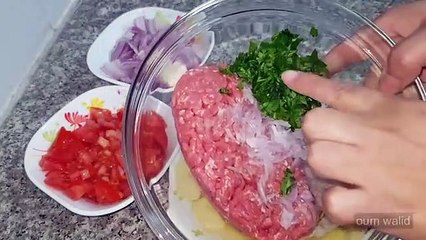 اسهل طبق تحضيريه في الفرن بالبطاطا و اللحم المفروم