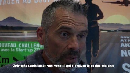 Christophe Santini, au 5e rang mondial après la traversée de cinq déserts  en courant