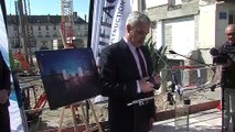 Porte de Loire : pose de la première pierre