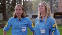 Rencontre avec Stéphanie Frappart et Manuela Nicolosi à Clairefontaine