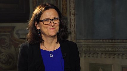 EU, US should find 'negotiated solution' to trade tensions, says Cecilia Malmstrom