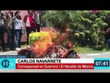 Maestros causan destrozos en Congreso de Guerrero