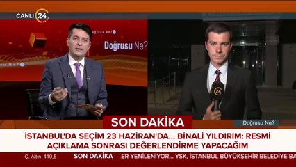 İstanbul seçimleri 23 Haziran'da yapılacak