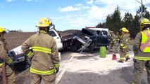 Collision entre deux véhicules sur la rue Principale à Saint-Antonin