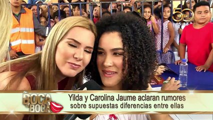 Yilda y Carolina Jaume aclaran rumores sobre supuesta diferencias entre ella