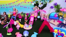 Barbie Girl and Baby Dolls Playground Fun!