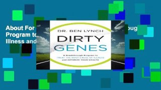 About For Books  Dirty Genes: A Breakthrough Program to Treat the Root Cause of Illness and