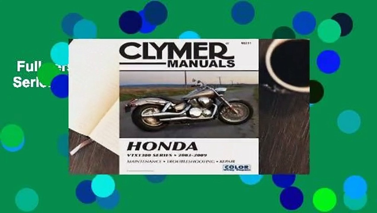 Full version  Honda VTX1300 Series 2003-2009  For Kindle