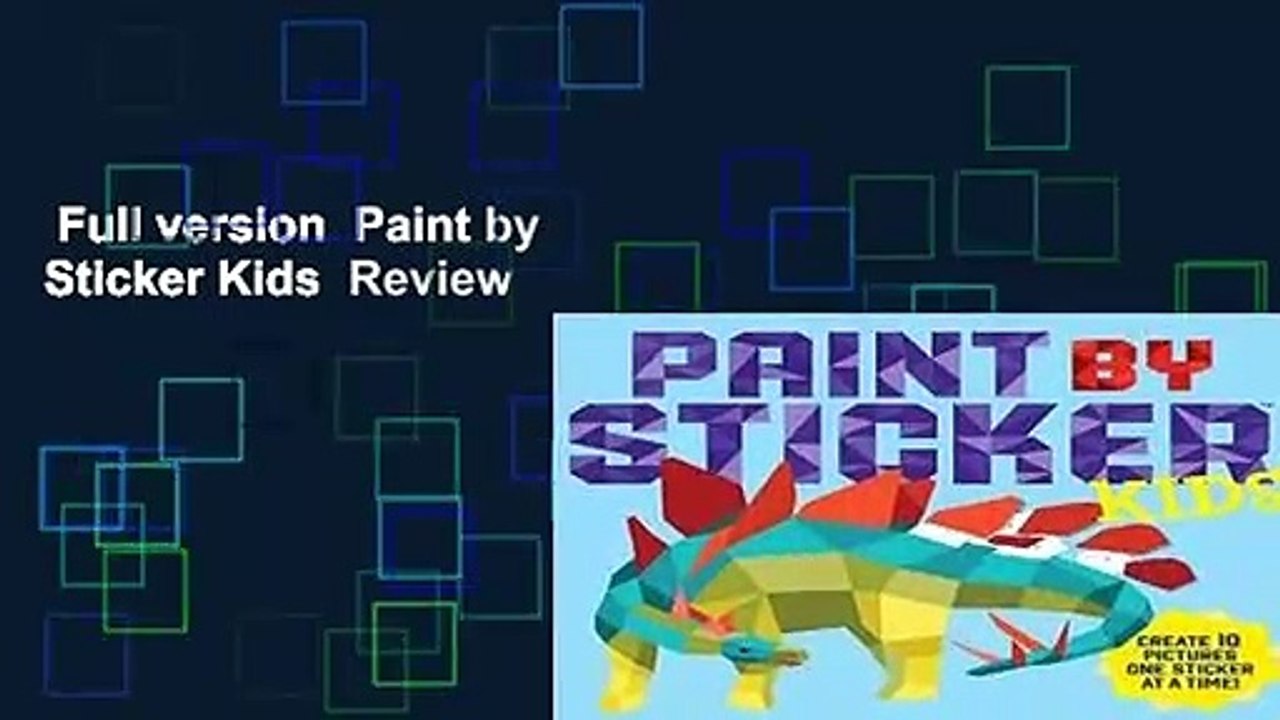 Full version  Paint by Sticker Kids  Review