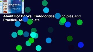 About For Books  Endodontics: Principles and Practice, 4e Complete