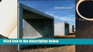 Donald Judd Complete