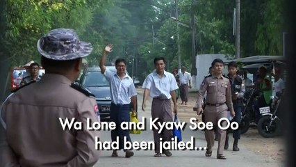 Freedom: Myanmar Reuters journalists get out of jail