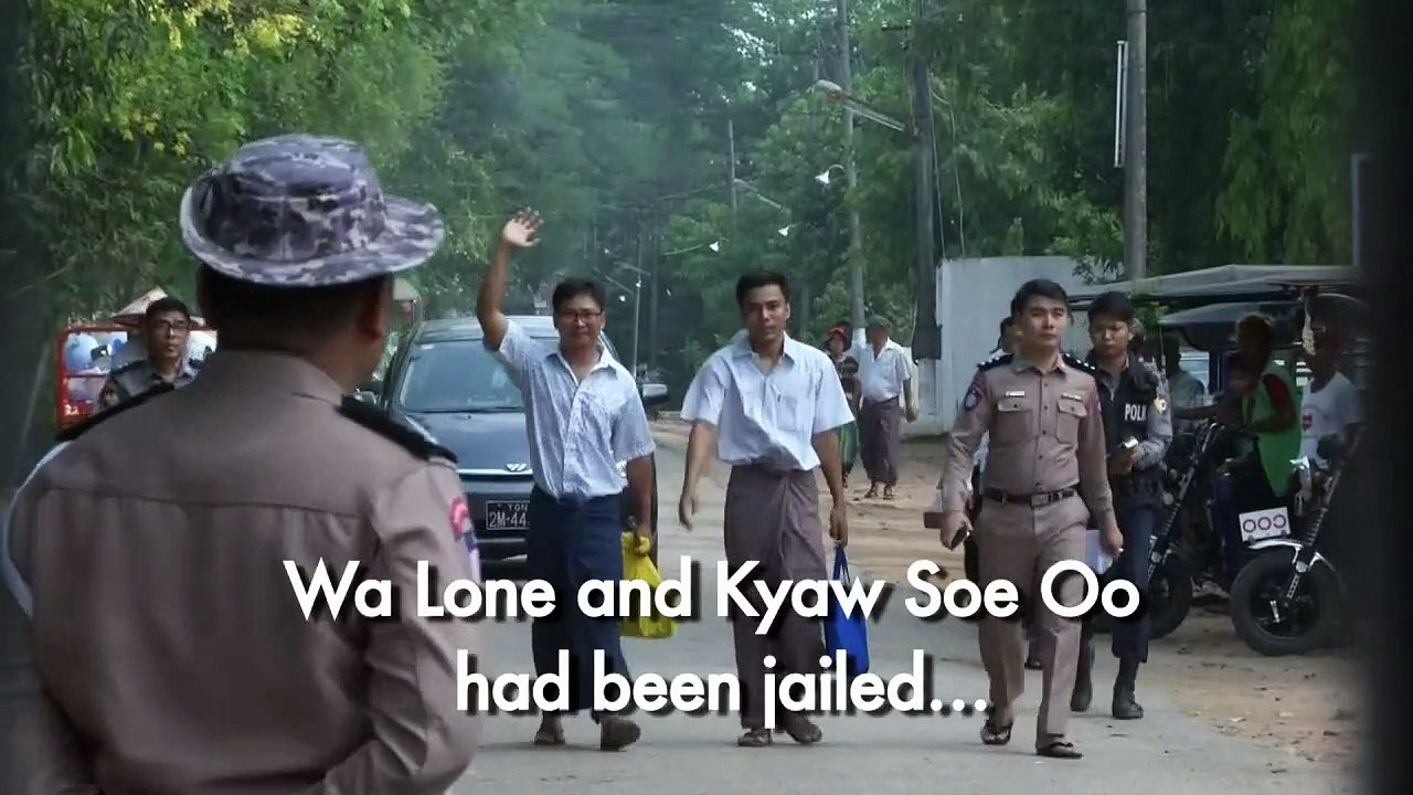 Freedom: Myanmar Reuters journalists get out of jail