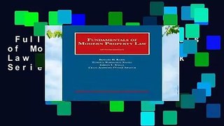 Full E-book  Fundamentals of Modern Property Law (University Casebook Series) Complete