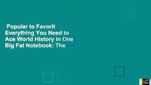 Popular to Favorit  Everything You Need to Ace World History in One Big Fat Notebook: The