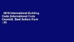 2018 International Building Code (International Code Council)  Best Sellers Rank : #5