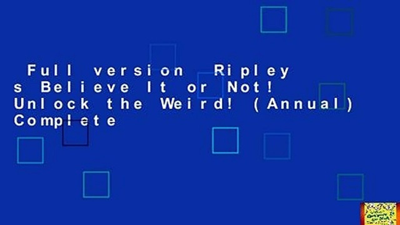 Full version  Ripley s Believe It or Not! Unlock the Weird! (Annual) Complete